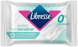 Libresse Intimservetter Pure Sensitive Oparfymerade