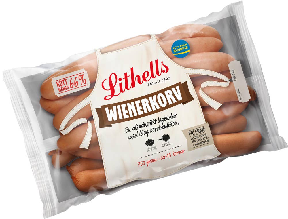 Lithells Wienerkorv Kötthalt 66%