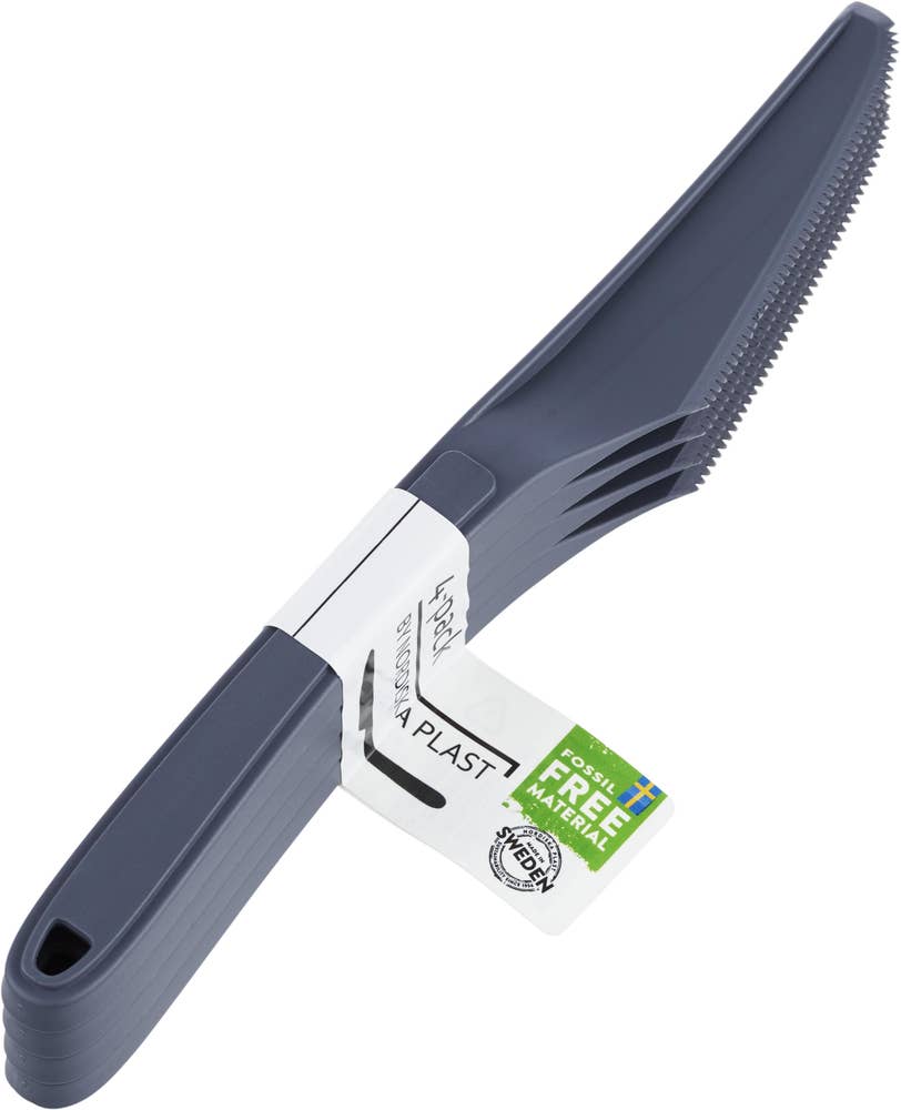 Nordiska Plast Flergångsbestick Kniv Grå