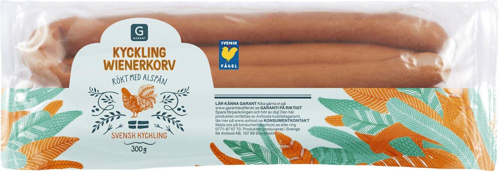 Garant Wienerkorv Kyckling Kötthalt 78%