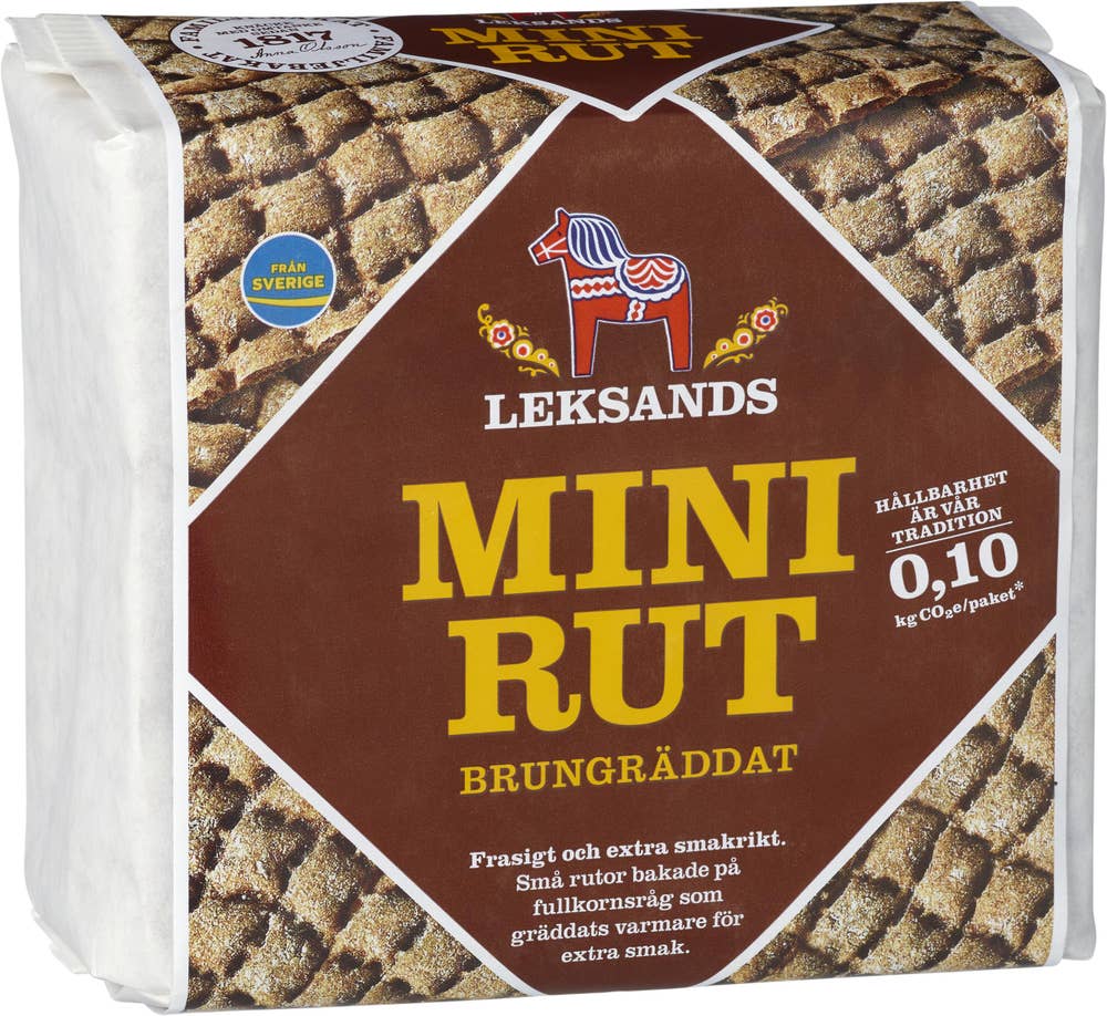 Leksands Knäckebröd Mini-Rut Brungräddat