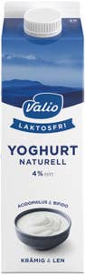 Valio Yoghurt Laktosfri 4% Naturell