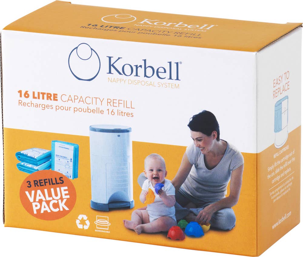 Korbell Refill Blöjhink 3-p Korbell