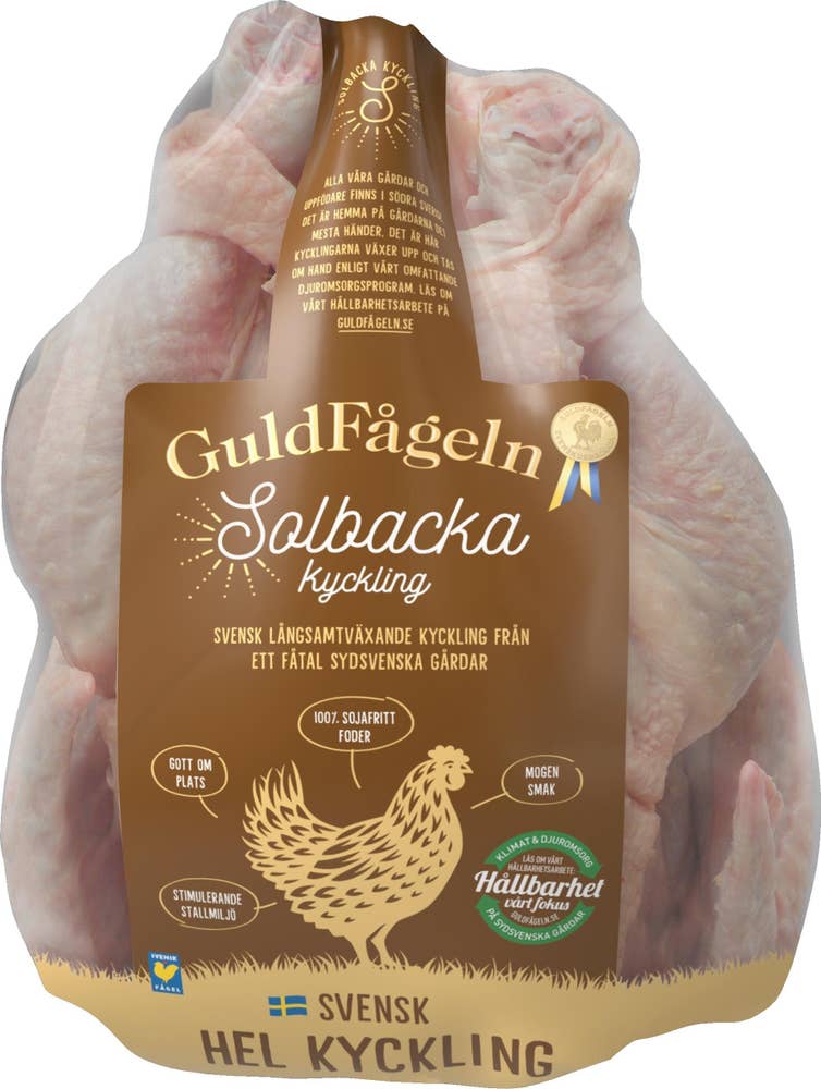 Guldfågeln Solbacka Kyckling Hel Färsk