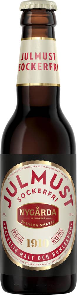 Nygårda Julmust Sockerfri 33cl Nygårda