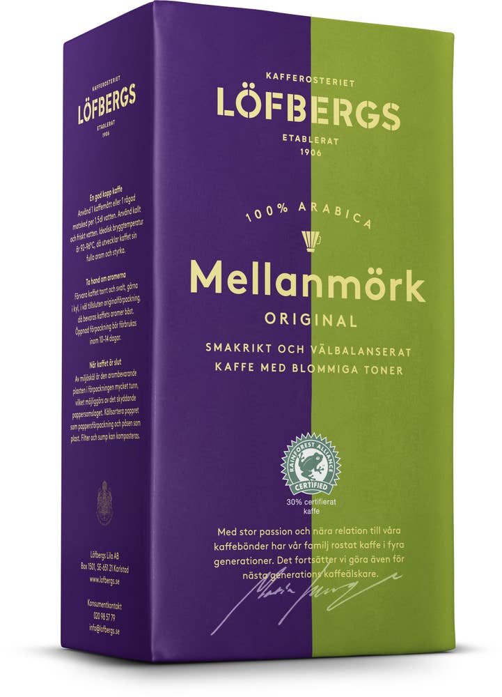 Löfbergs Bryggkaffe Mellan/Mörk Löfbergs
