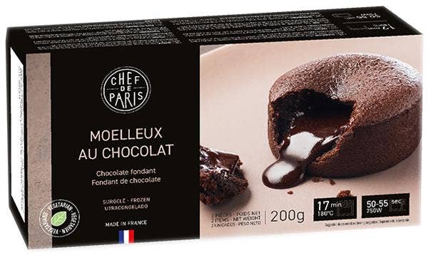 Chef de Paris Chokladfondant Fryst 2x100g Traiteur de Paris