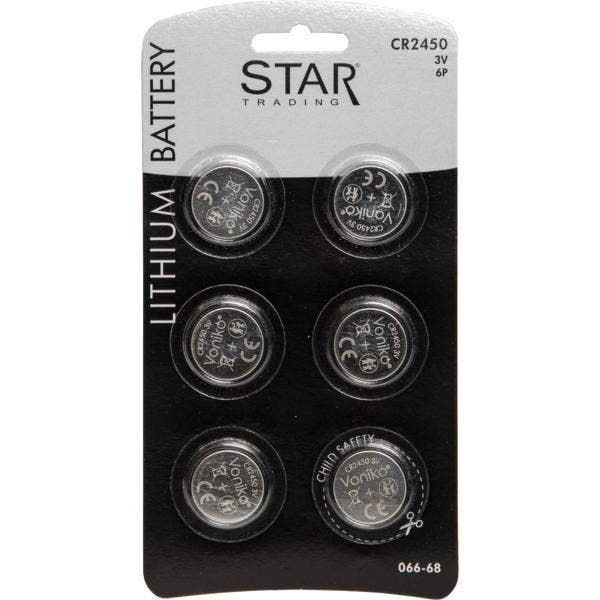 Star Trading Batteri Lithium CR2450 3V