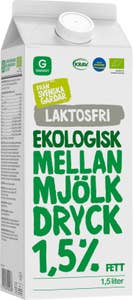 Garant Eko Mellanmjölk Laktosfri 1,5% EKO