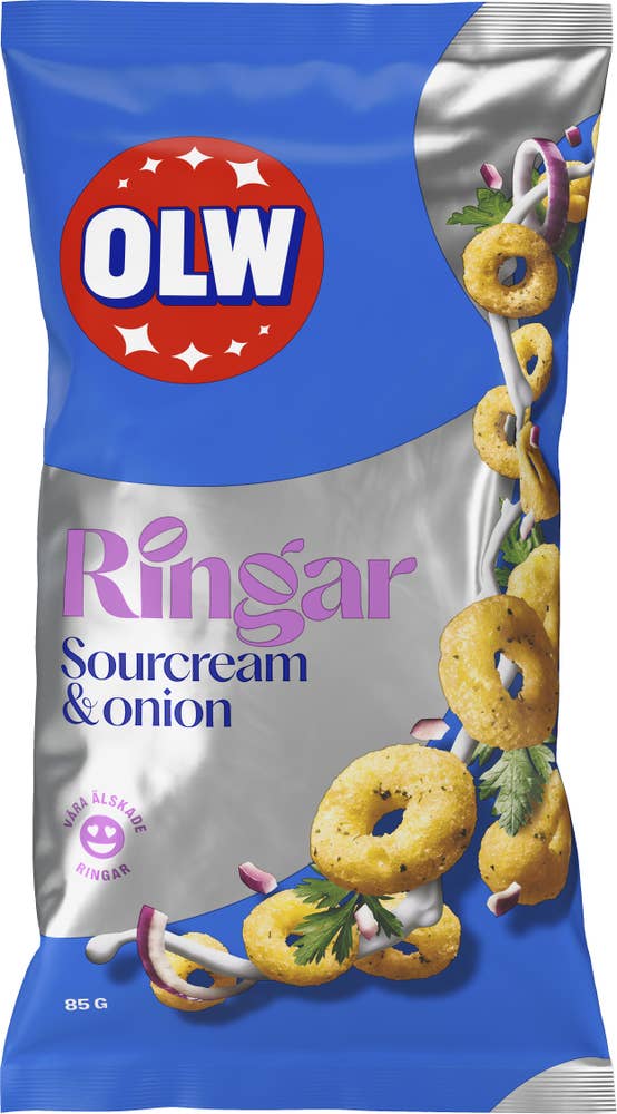 OLW Ringar Sourcream & Onion