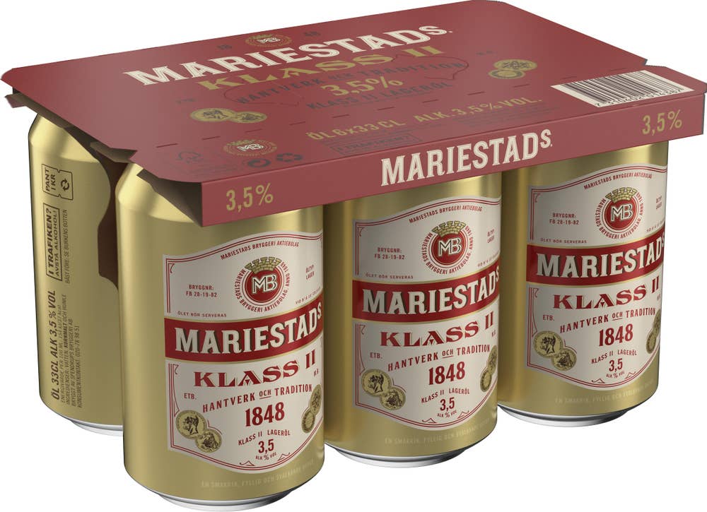 Mariestads Öl 3,5% 6x33cl