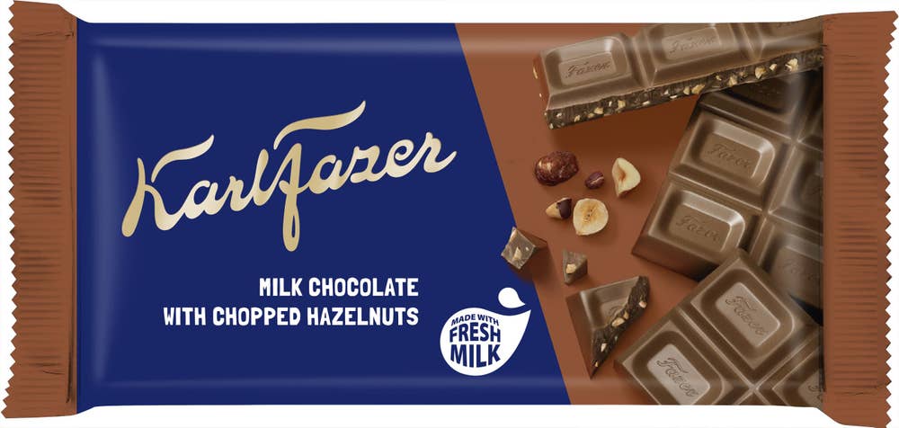 Fazer Chokladkaka Hackade Hasselnötter