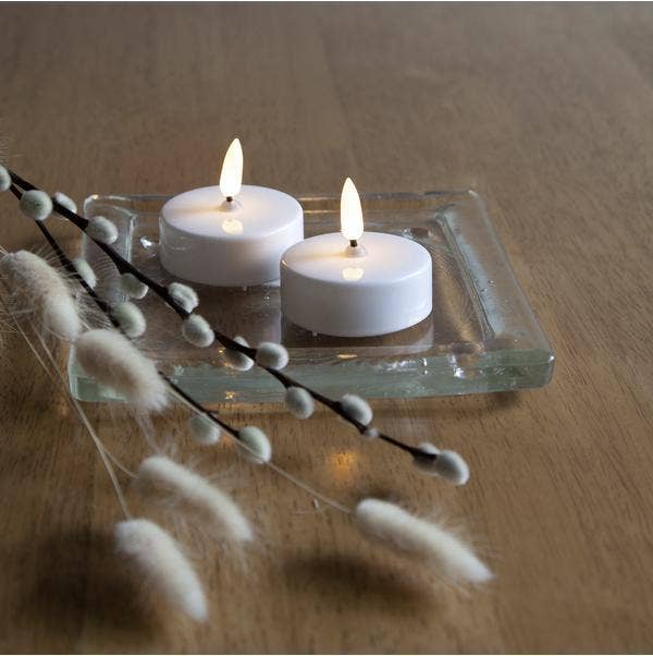 Star Trading Värmeljus Stora LED Flamme Vit