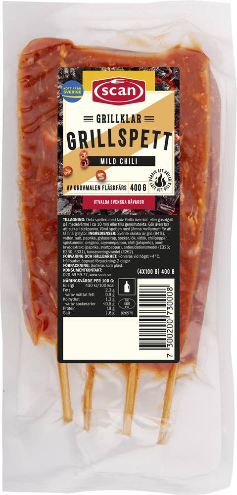 Scan Grillspett Mild Chili