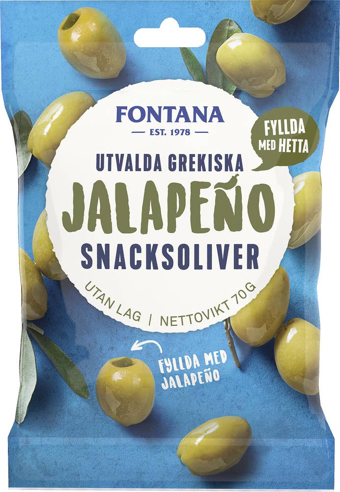Fontana Snacksoliver Jalapeño