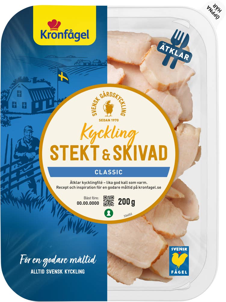 Kronfågel Minutkyckling Stekt & Skivad Classic 200g