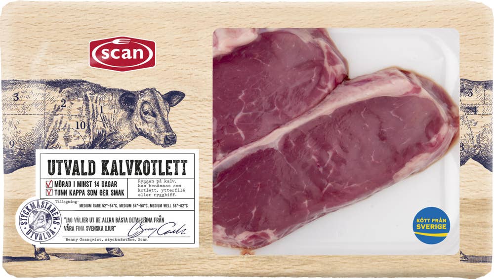 Scan Utvald Kalvkotlett ca 320g