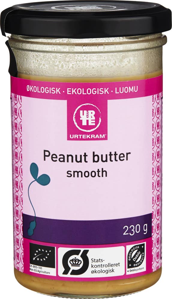 Urtekram Jordnötssmör Smooth EKO Urtekram