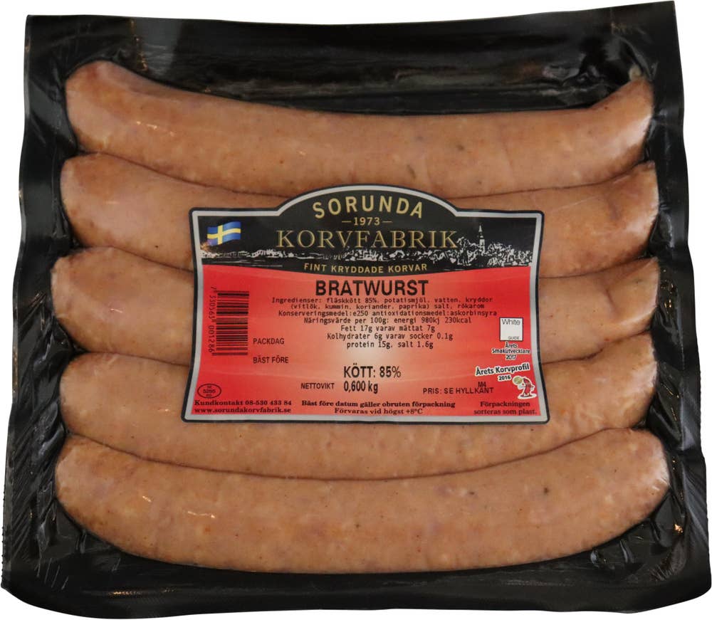 Ej sorterad Bratwurst Sorunda