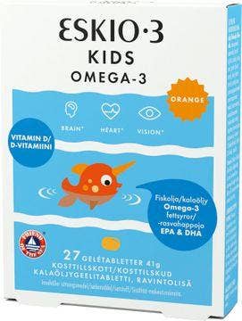 Eskio-3 Kids Omega-3, Gelétabletter, 27 st