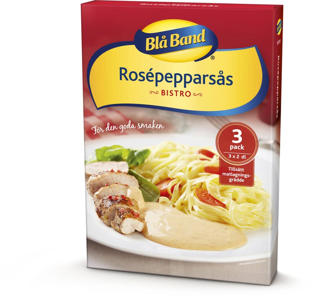 Blå Band Rosepepparsås 3-p