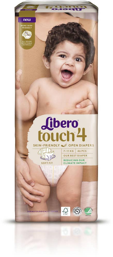 Libero Blöjor Touch Open (4) 7- 46-p Libero