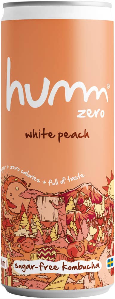 Humm Kombucha White Peach Zero 0,5%