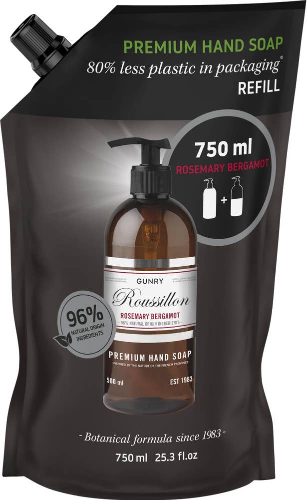 Gunry Flytande Tvål Refill Rosemary Bergamott