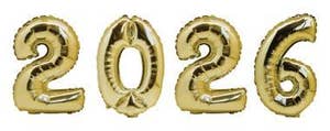 Hedlundgruppen Folieballonger "2026" Guld 36cm