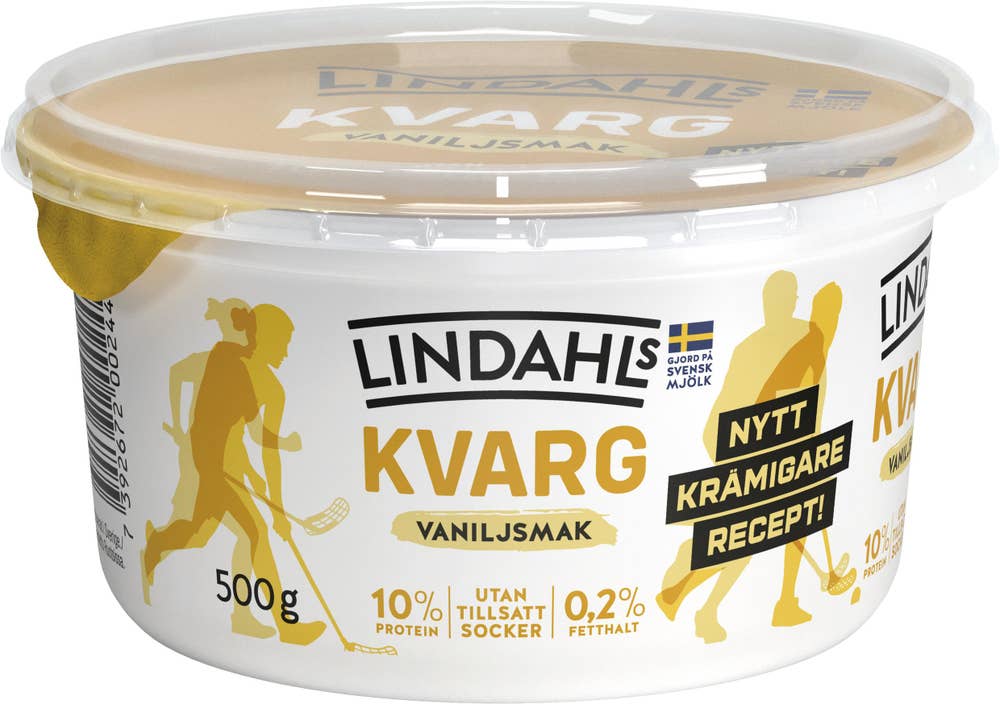 Lindahls Kvarg Vanilj 0,2% Utan tillsatt Socker