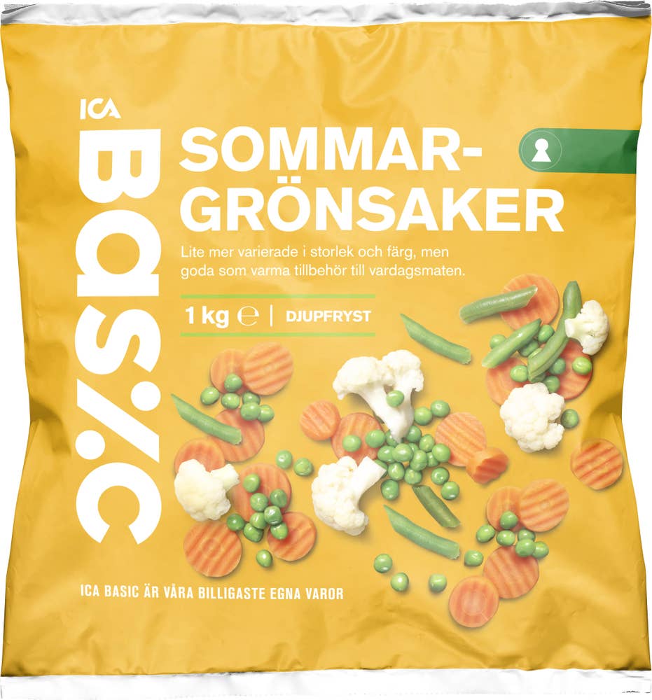 Ej sorterad Sommargrönsaker Ica Basic