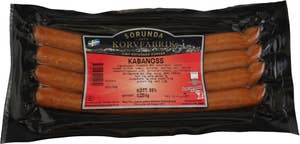 Sorunda korvfabrik Kabanoss Kötthalt 85% 4-p