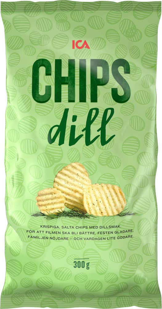 Ej sorterad Chips Dill Ica
