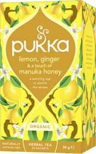 Pukka Té Lemon, Ginger, Manuka & Honey EKO