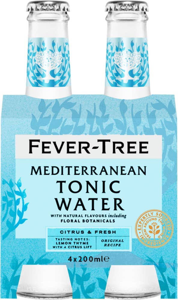 Fever-Tree Mediterranean Tonic 4x200ml