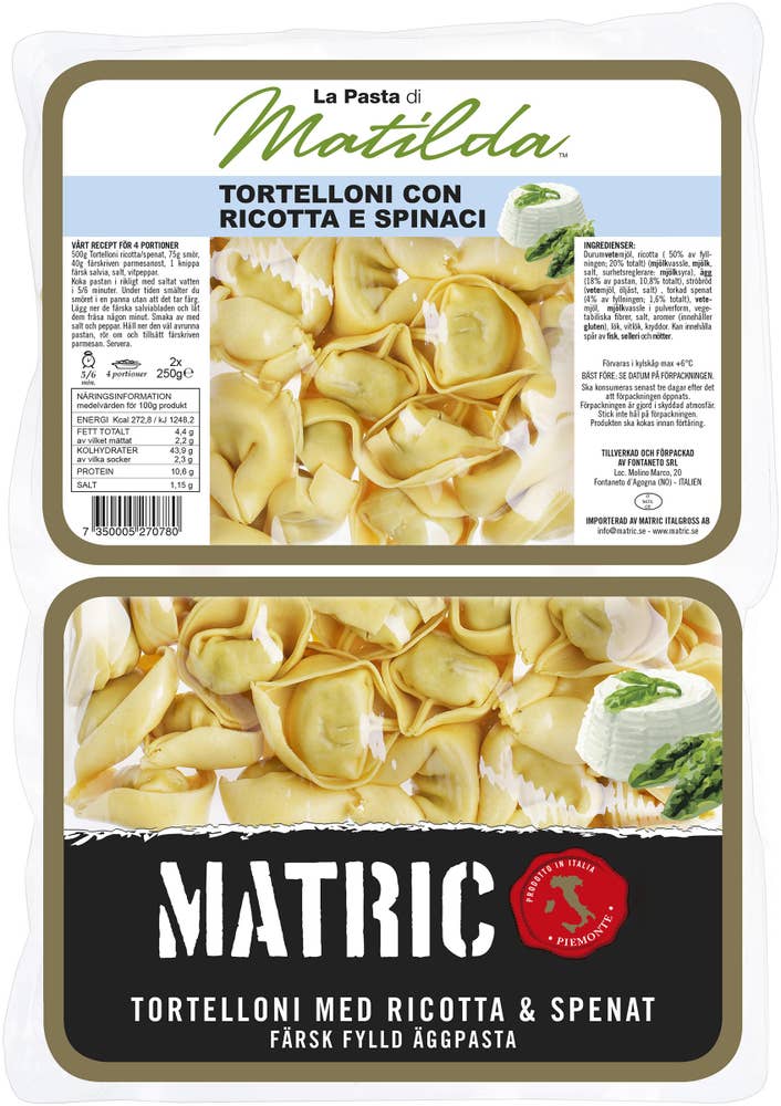 Matric Tortellini Ricotta Matric