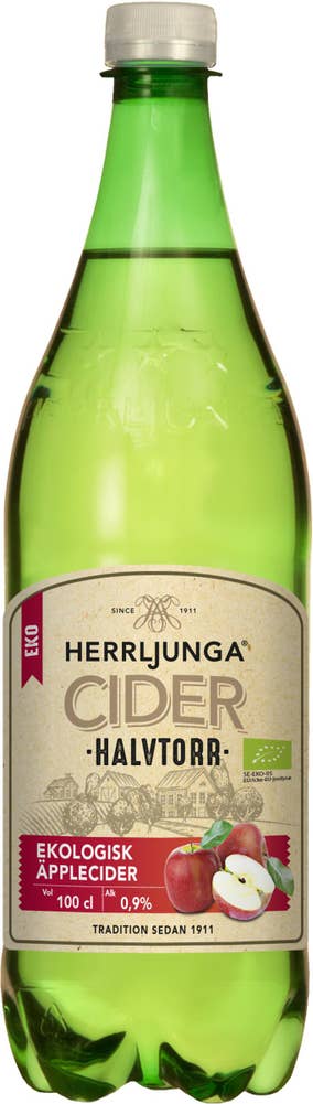 Herrljunga Cider Äppelcider Halvtorr 0,9% EKO