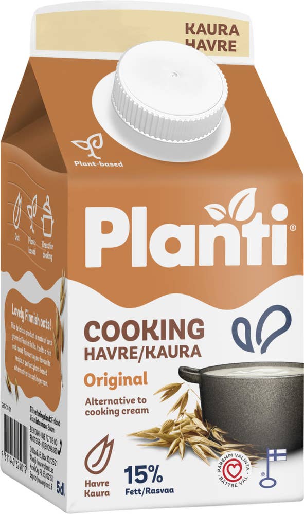 Planti Cooking Havre 15% 5dl Planti