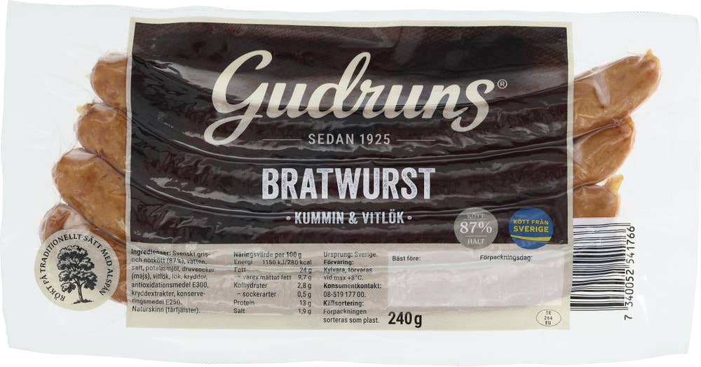 Gudruns Bratwurst Smal