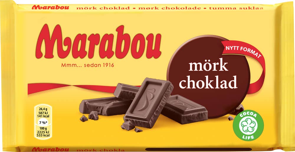 Marabou Chokladkaka Mörk Choklad Marabou