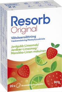 Resorb Vätskeersättning Sommar Jordgubb & Limesmak