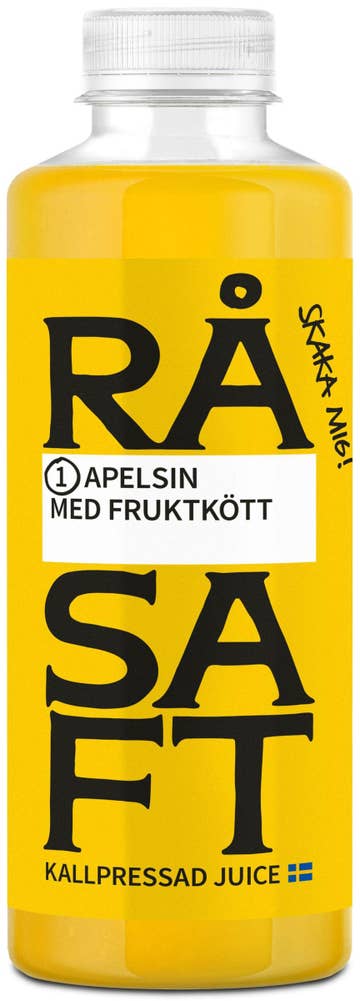 Råsaft Kallpressad Juice Apelsin med Fruktkött