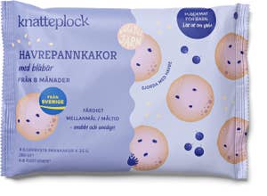 Knatteplock Havrepannkakor Blåbär Fryst