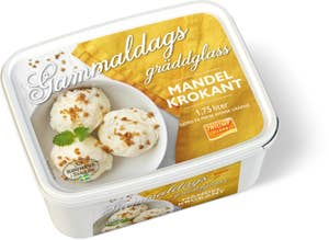 Triumf Glass Gräddglass Mandelkrokant