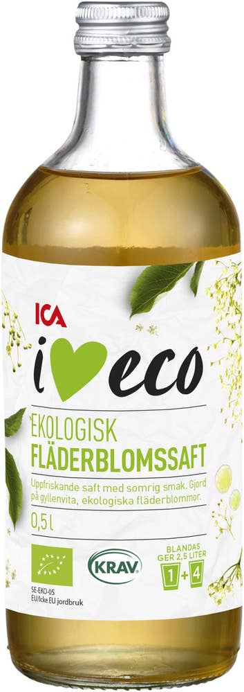 Ej sorterad Fläderblomsaft Ica Eco