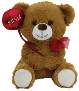 Hedlundgruppen Brun Björn med Röd Ballong Barncancerfonden 15cm