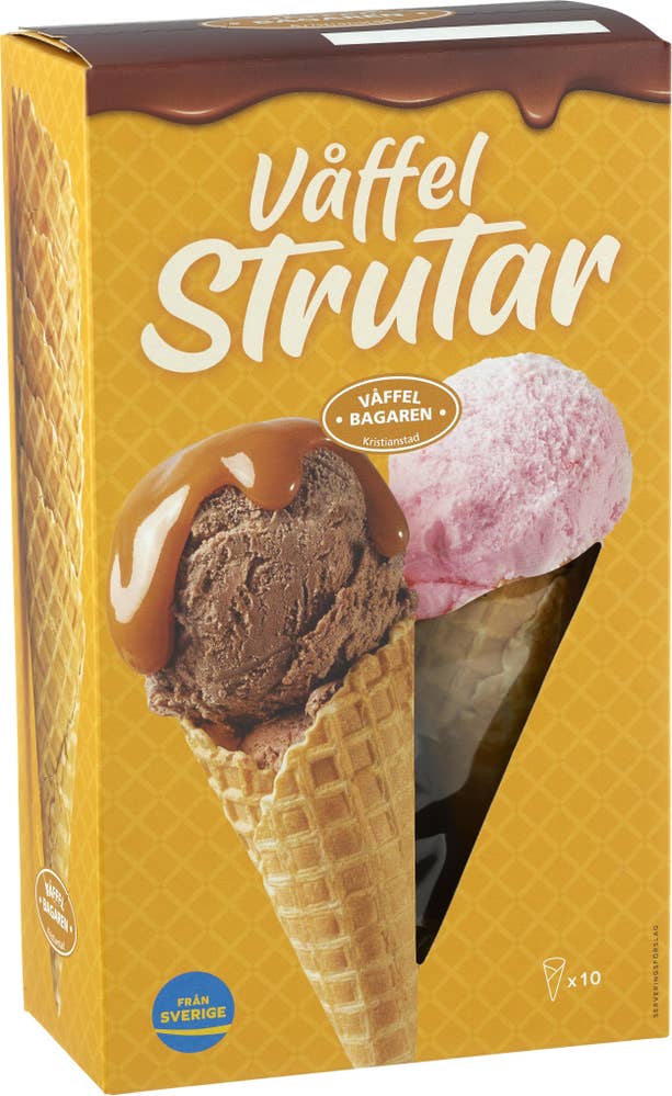 Våffelstrutar 10-p