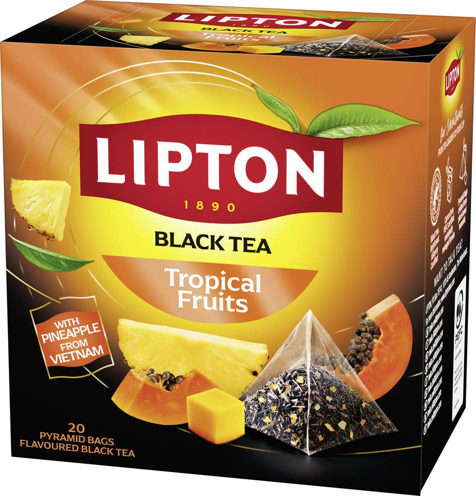 Lipton Svart Pyramidte Tropical Fruit