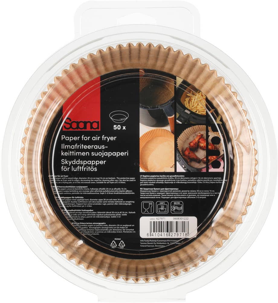 SAANA Runda Pappersfilter till Airfryer