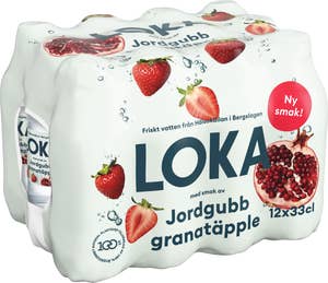 Loka Jordgubb & Granatäpple 12x33cl